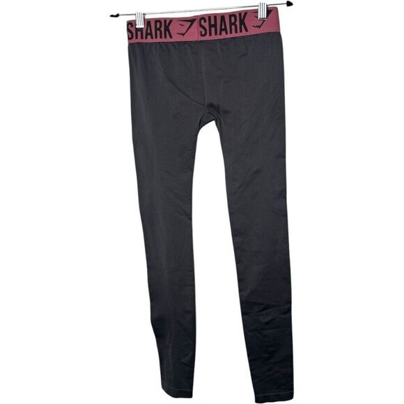 GymShark Charcoal Gray Leggings Size XS Athletic Athleisure Yoga Compression - Picture 4 of 7